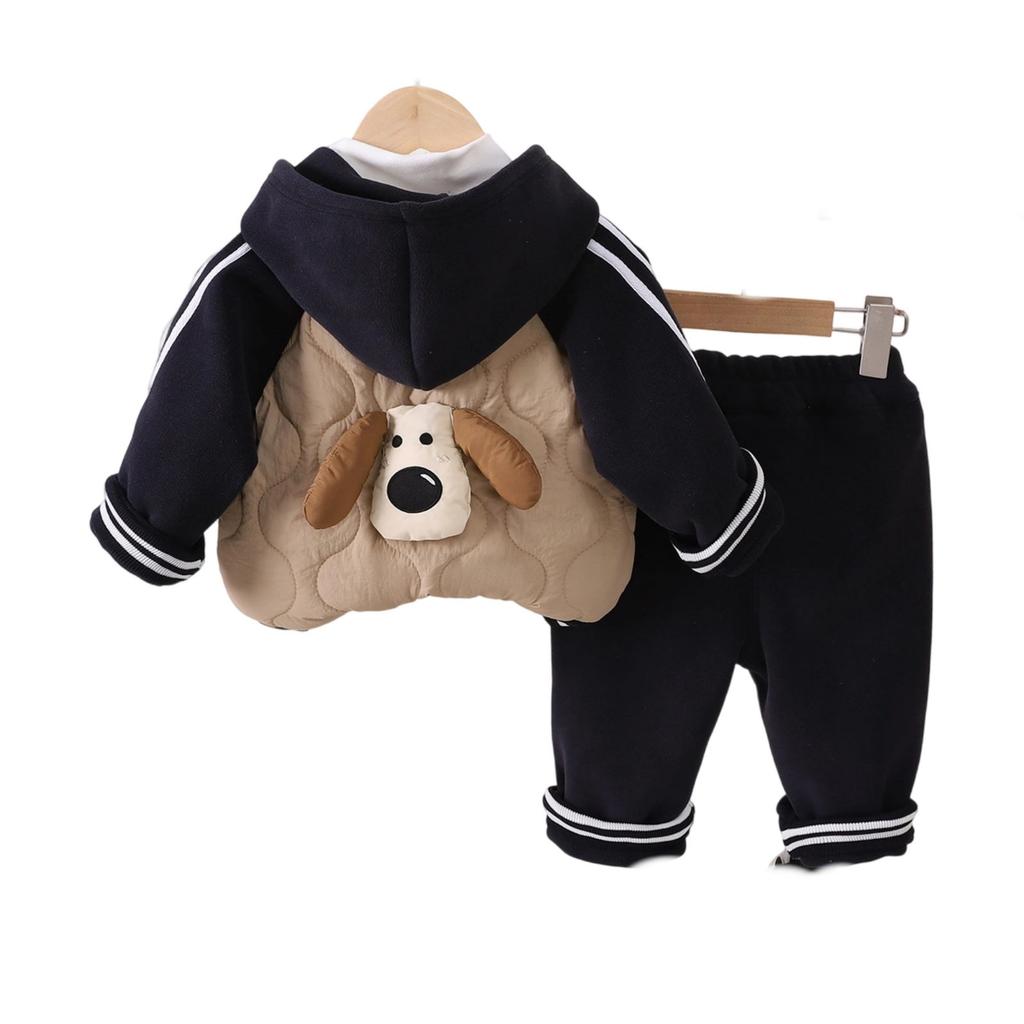 Kids Casual Long-Sleeve Set, Comfortable Daily Wear Outfits