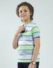 Monte Carlo Boy's Striped Pattern Regular Fit Half Sleeve T-Shirt