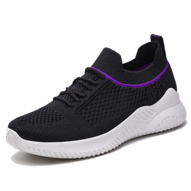 Women's Running Shoes  New Comfortable Casual Sports Shoes Breathable Fly Woven Mesh Women's Shoes