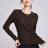 New Tencel, Soft Waxy Slim-fitting Bottoming Shirt with Long-sleeved Women's Spring and Summer Top