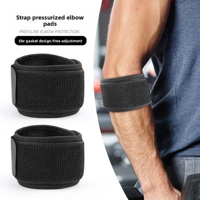 Sport Ellbogenpolster Elastische Verstellbare Riemen Druck-Ellbogenpolster Basketball Badminton Sport Fitness Schutzausrüstung