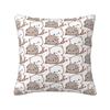 Custom Peach And Goma Eating Salad Modern Throw Pillow Cover Bedroom Decoration Car Cushion