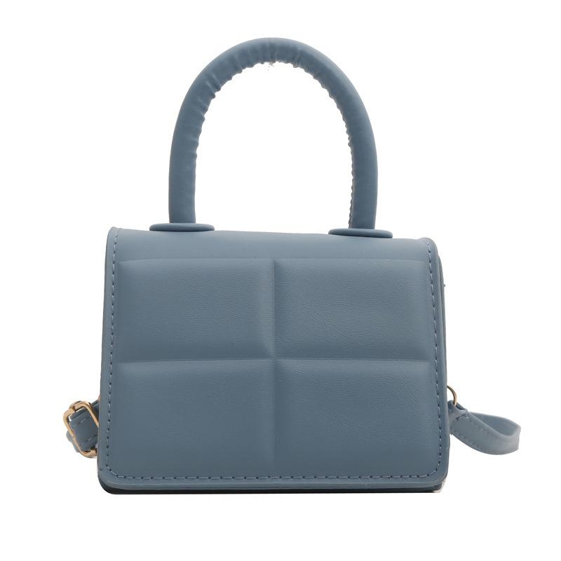 

Niche design mini small bag women s 2024 new fashion portable small square bag ins shoulder messenger bag синій
