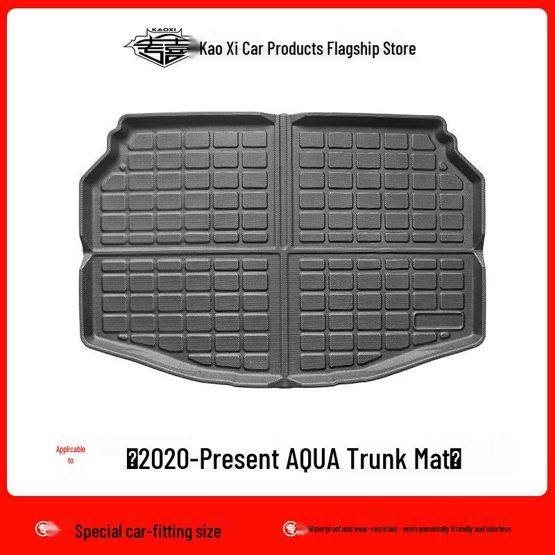 Eco-Friendly Waterproof Floor Mats & Trunk Mat for Toyota AQUA NHP10 & Prius C – Odorless Protection
