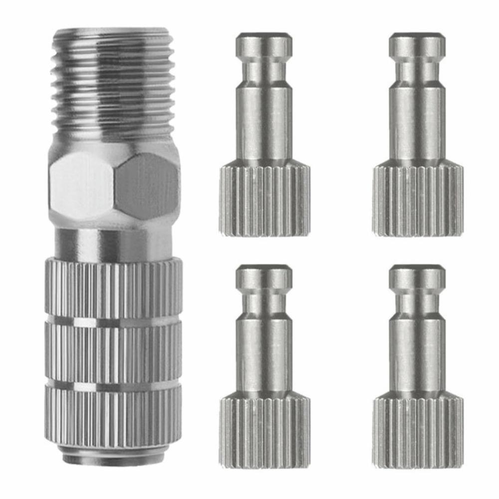 5Pcs Airless Air Gravity Model Airbrush Quick Disconnect Coupler Male Fitting 1/8 INCH Fitting Quick Release Fitting Adapter