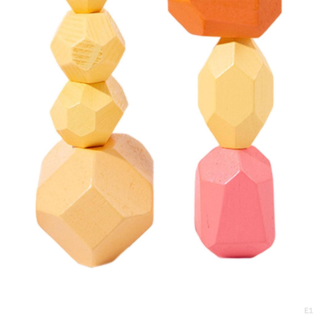 Naturholz Stapelsteine - Lustiges Lernspielzeug für Kinder