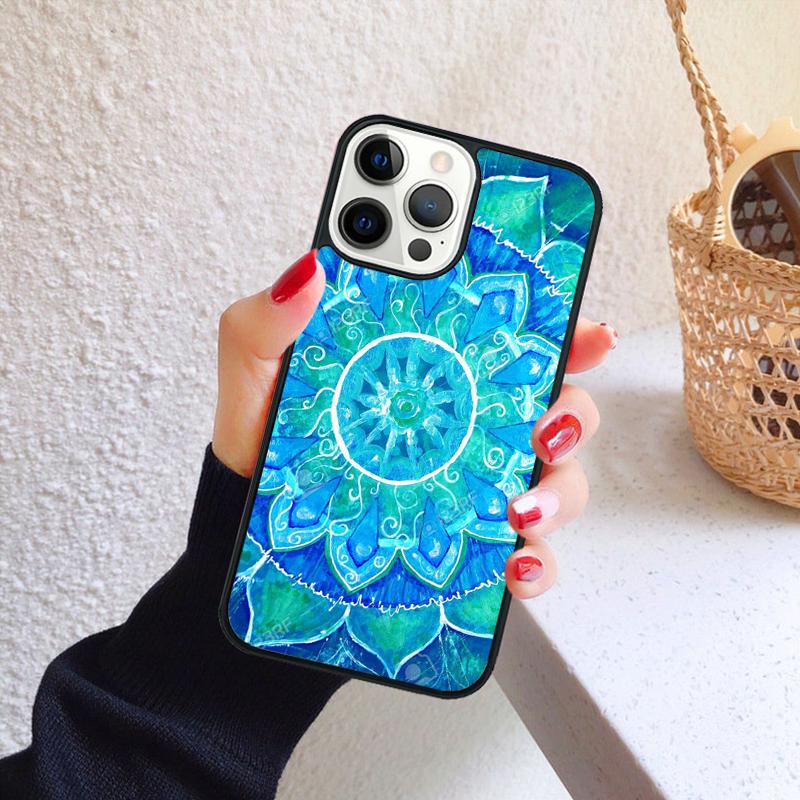 Mandala Flower Back Phone Case for iPhone 17 Air 16 PRO MAX 15 14 PLUS 12 11 13 Back Cover Fundas Shell Coque