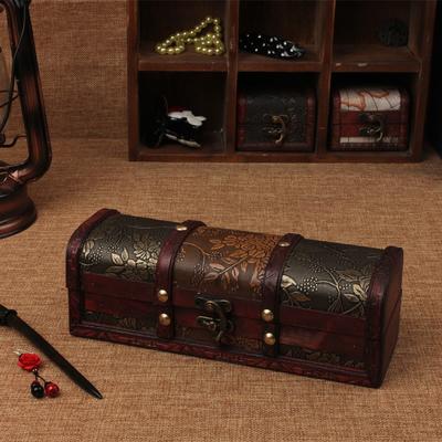 Retro Hairpin Box Wooden Hairpin Box Creative Craft Gifts Storage Decorative Study Storage