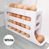 4-layer Refrigerator Egg Carrier Sliding Style Egg Organizer Automatic Scrolling Egg Storage Box Egg Holder Rack Kitchen Tool