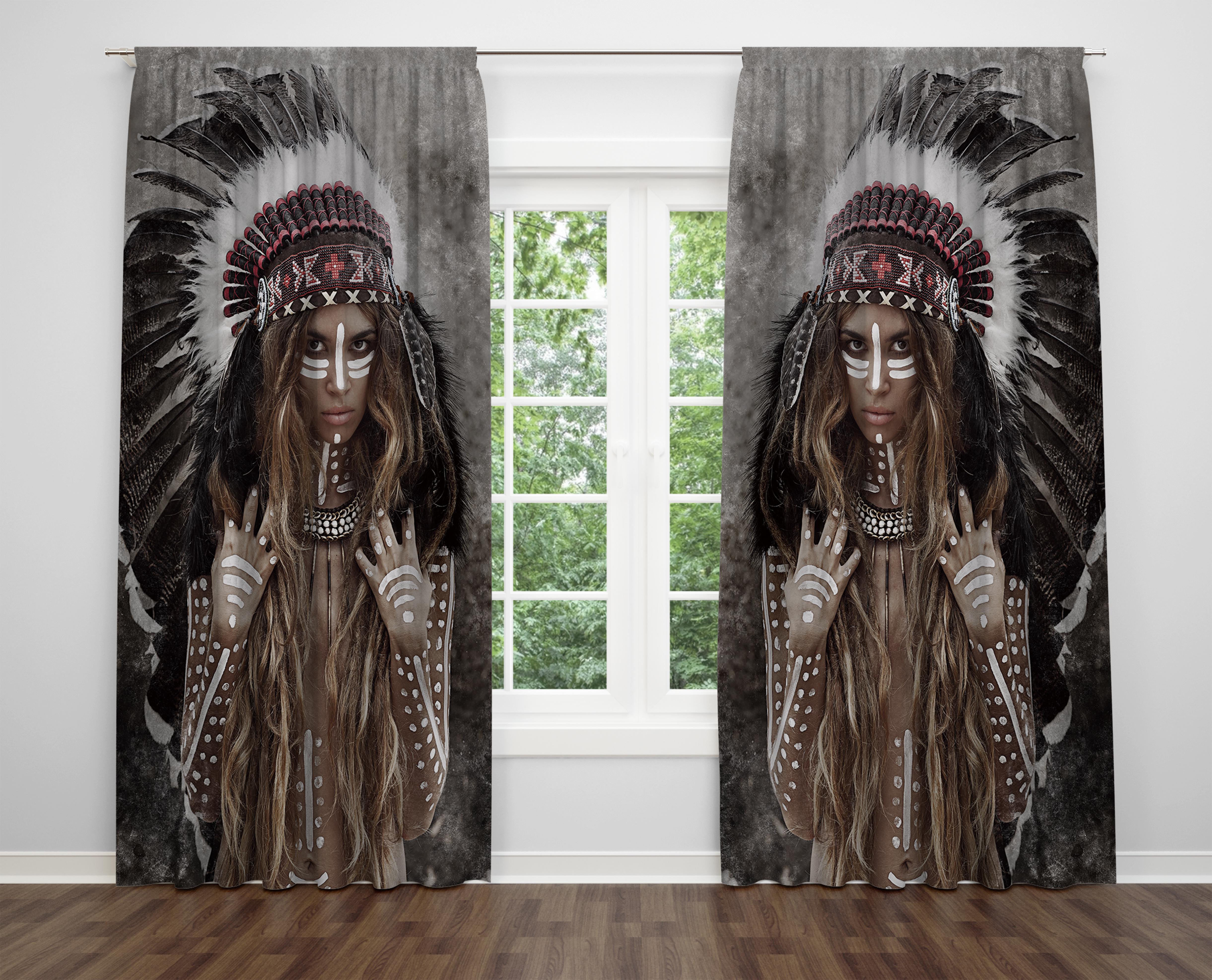 

Декоративний дизайн, високоякісна бавовняна тканина, ви можете вибрати одну або подвійну фіранку з крила 1 piece різнокольоровий