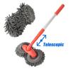 Long Handle Car Washer Mop Three-Section Telescopic Car Cleaning Kit Car Cleaning Brush  Roof