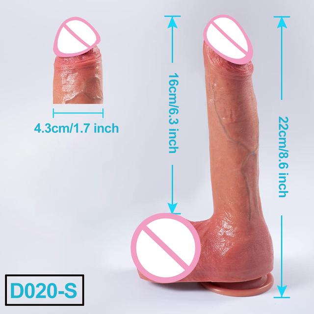 Man Penis Realistic Soft Strapon Dildo Double Silicone Dick Vaginal Masturbators Flesh Cock Gay Anal Plug Sex Toy for Women