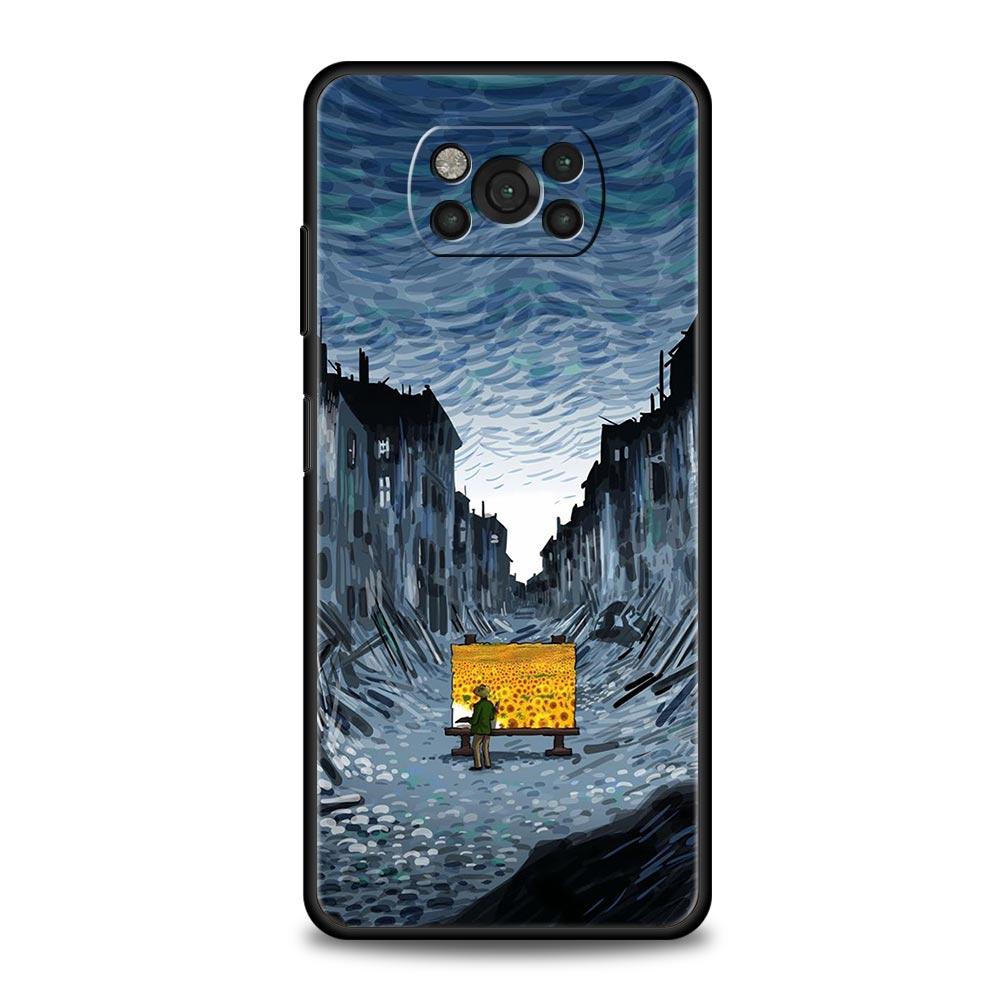 Art Vincent Van Gogh Starry For Xiaomi 12 Poco X3 NFC M3 F3 M4 X4 Pro 5G Phone Case Mi Note 10 Lite 11 10T 11T 11X 9T 11i Cover