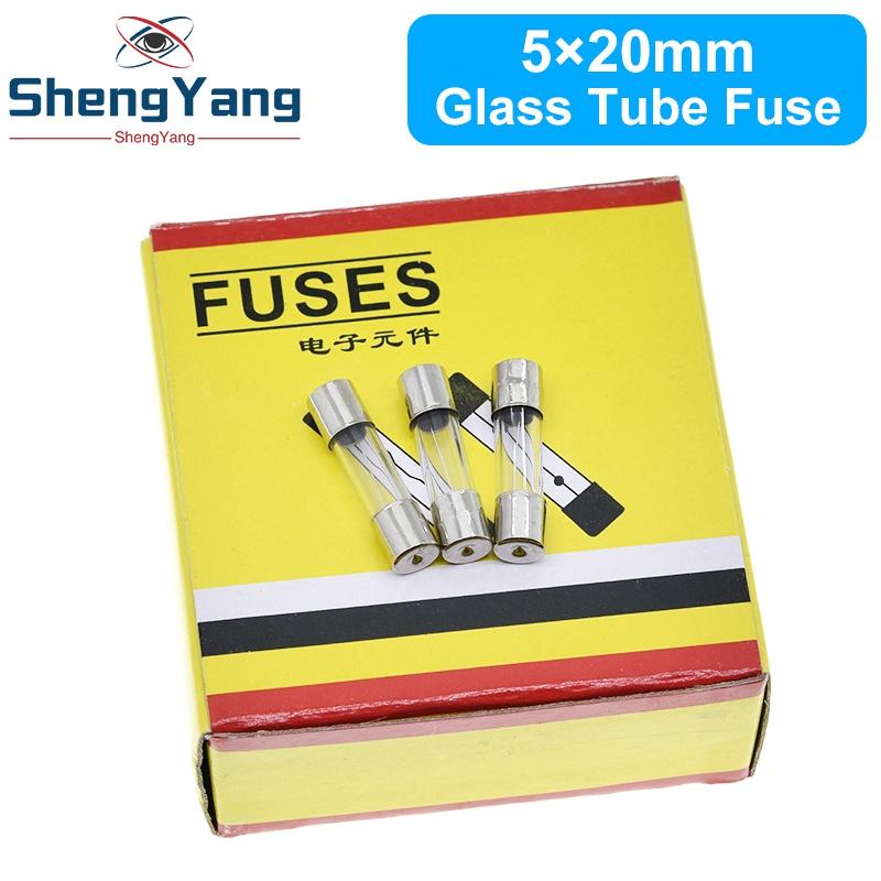 TZT 100 Stück 5x20mm Schnell durchbrennende Glasröhren-Sicherungen 0,2A 0,3A 0,5A 0,75A 1A 1,5A 2A 2,5A 3A 4A 5A 6A 8A 10A 15A 20A 25A 30A 250V 5*20mm