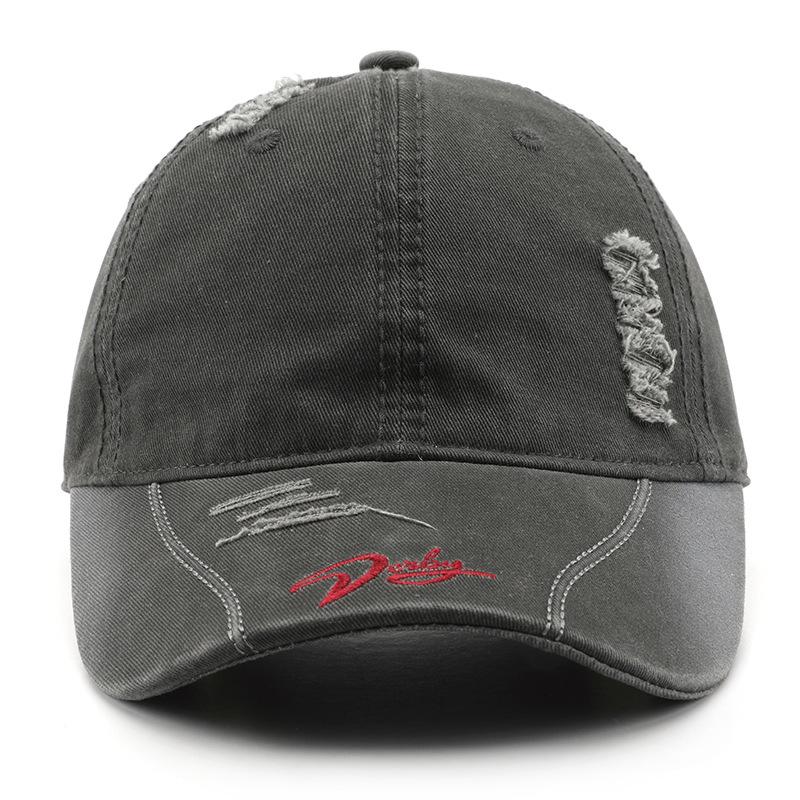 Women's washed cotton soft-top baseball cap, suitable for outdoor activities, men's travel cap, sun-protective visor