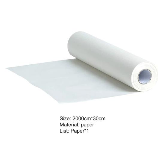 1 Roll Baking Paper Double-sided Oil-absorbing White Grilling Steaming Cooking Roll Paper for Restaurant
