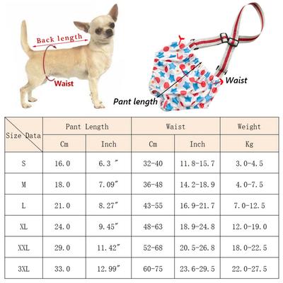 Washable Big Dog Diapers Female for Small Medium Dogs Reusable Pet Physiological Pants Labrador Shorts Mascotas Period Panties