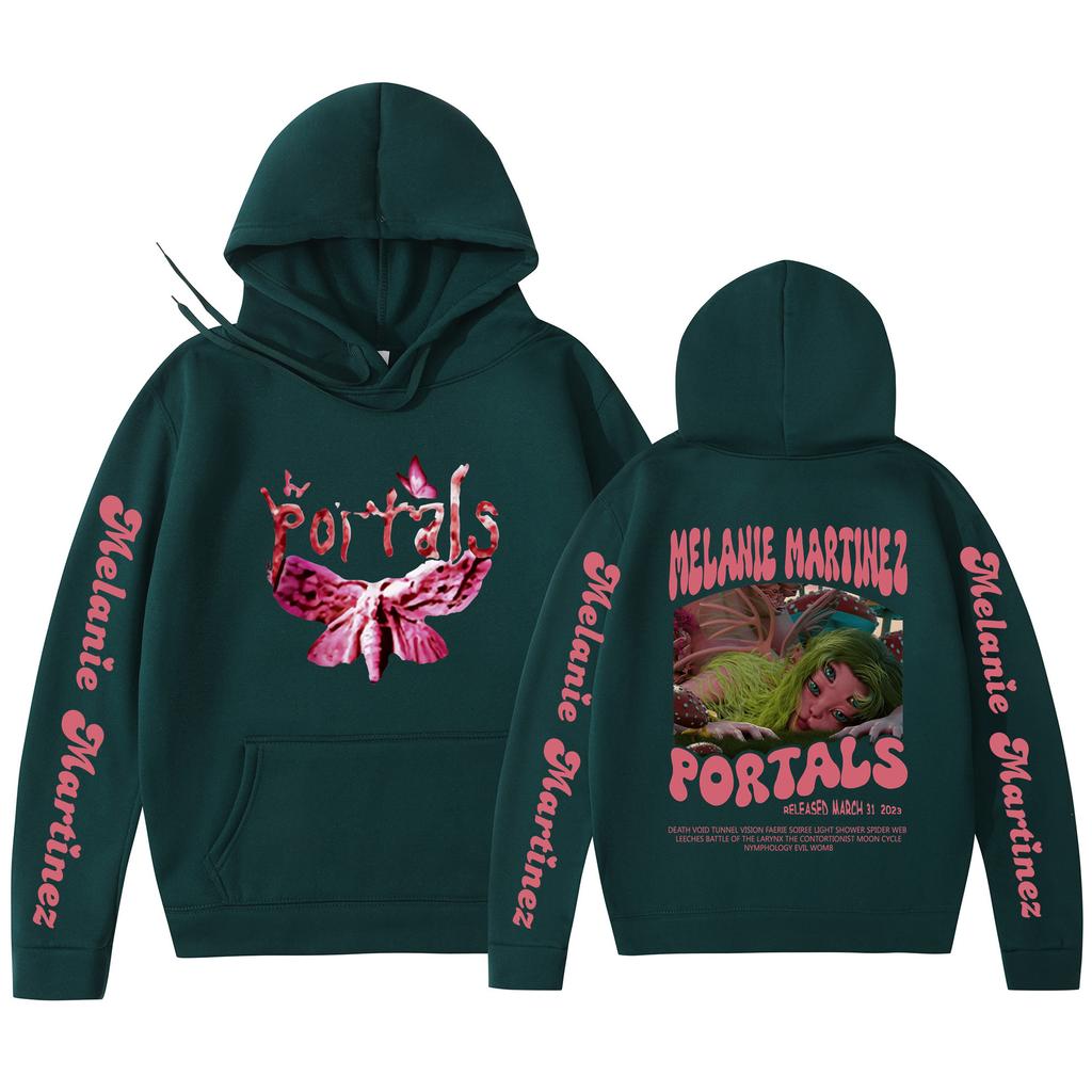 SCIONE New European and American Style Loose Hip-hop Plus Velvet Hoodie Fashion Beautiful Butterfly Print Coat Comfortable and Casual Joker Tops Coat