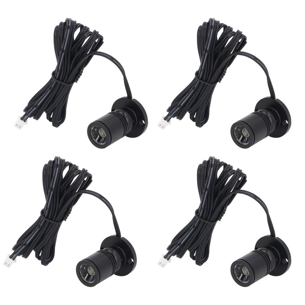 4-Pack 6.6ft Cable LED Display Spot Lights 5V LED Mini Spotlight  Pictures