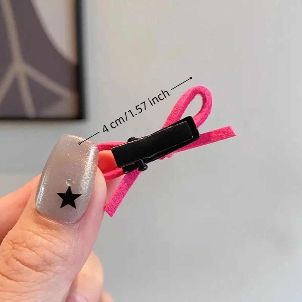 10pcs Dopamine Mini Sided Clips Bow Knot Braided Headwear Sweet Dopamine Hair Pins Hair Accessories