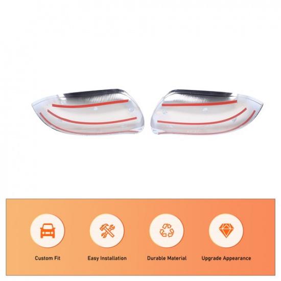 Exterior Side Rear Mirror Cover Caps Trim For Mitsubishi Outlander 2013-