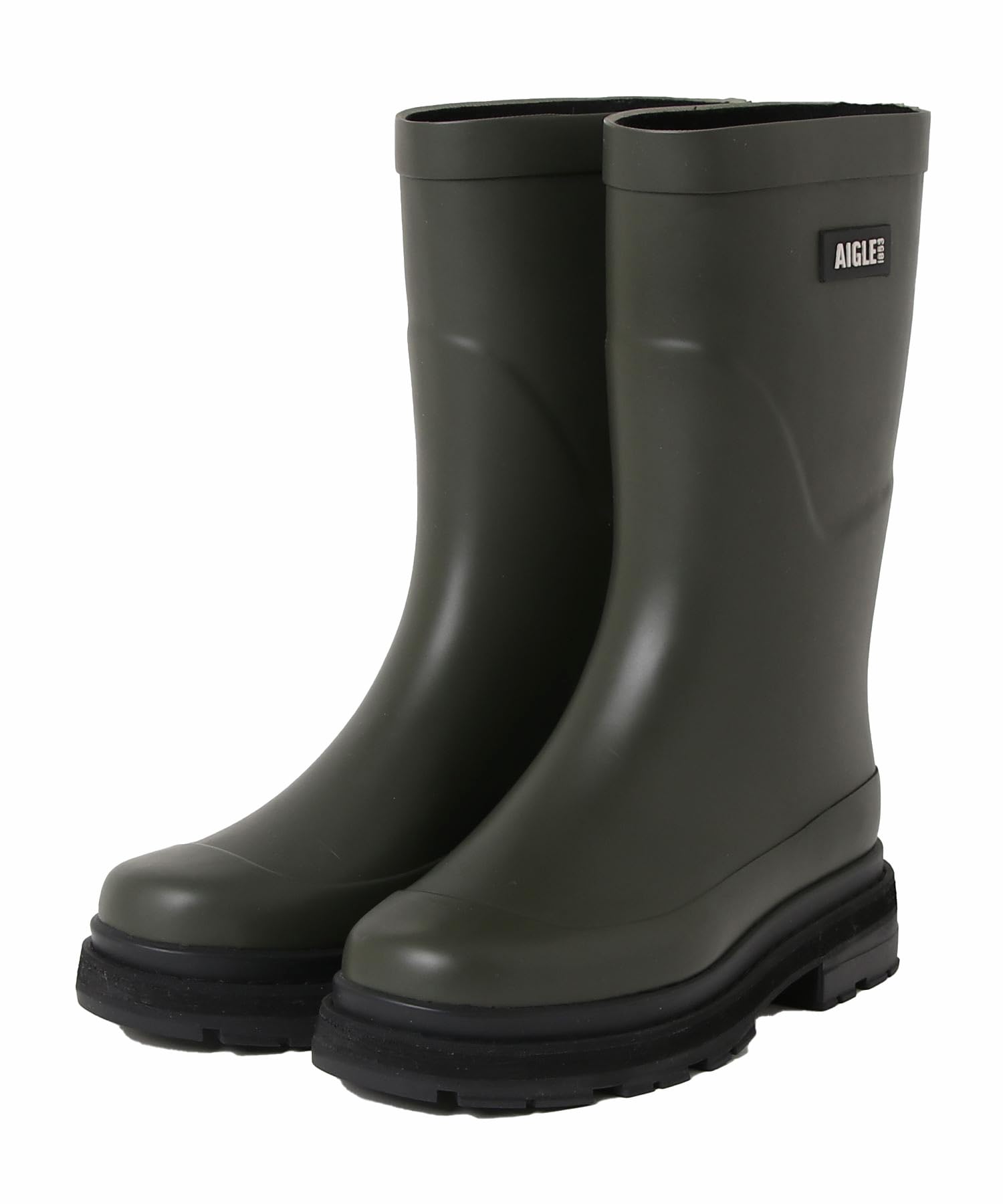 

Резиновые дождевые сапоги цвета мха [Aigle] [Официальный] Водонепроницаемые, водоотталкивающие полусапоги для дождливой погоды,