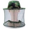 1PC Outdoor Night Fishing Sun Caps Insect Repellent Mosquito Caps Net Men'S And Women'S Bee Caps Breathable Sunshade Masks