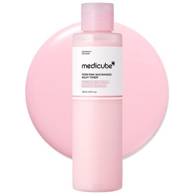 Medicube PDRN Růžový Niacinamid Mléčný pro Citlivou a Mastnou Korejskou Kosmetiku Tonikum, Losos, Niacinamid, Hydratační, Zpevňující, Zvlhčující, Pleť,