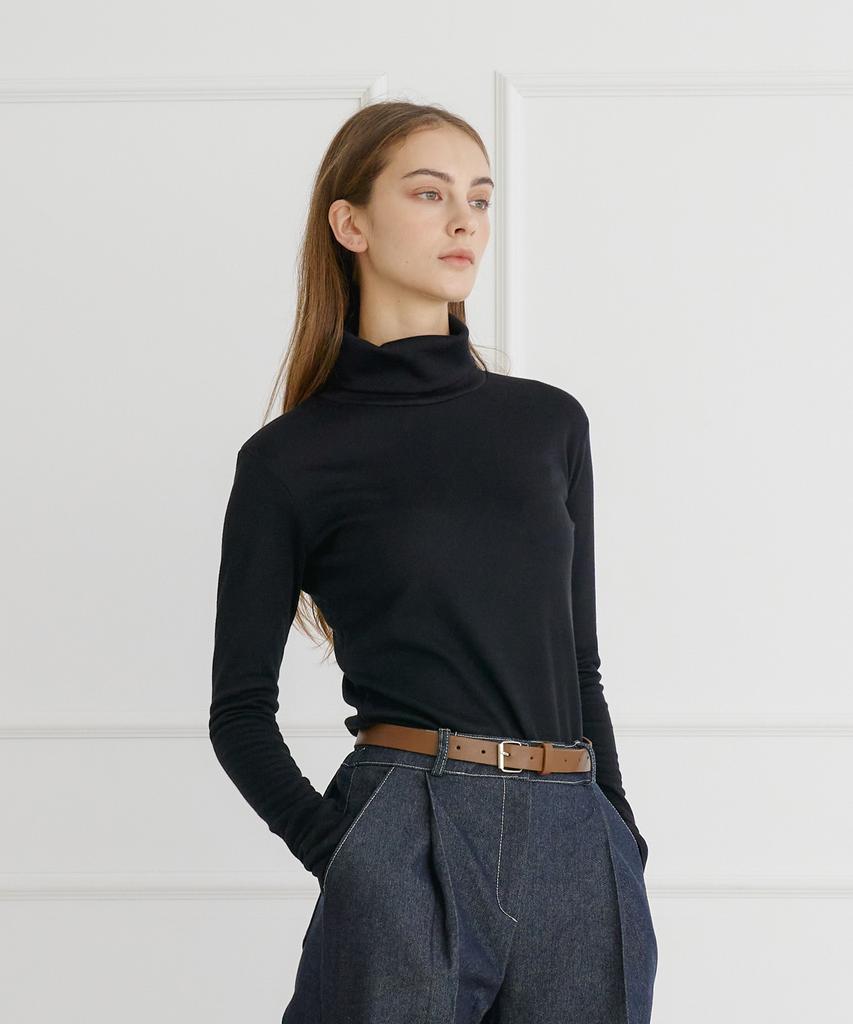 BIBYSEOB Basic Turtleneck Black [T44]