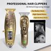 Oblíbený kovový retro elektrický zastřihovač kadeřnictví a domácí vyřezávání s přechodovým elektrickým zastřihovačem Domácí dobíjecí zastřihovač vlasů Kadeřnické nástroje