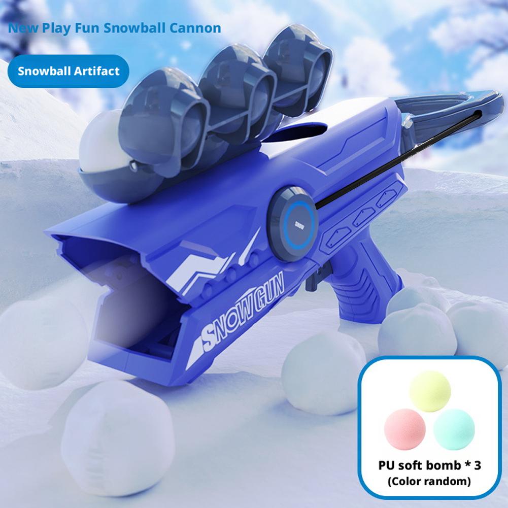 Kids Snowball Guns Snowball Launcher Winter Fun Snowball Fight Toy Outdoor Snow Play Toy Suitable For Multiplayer Interaction
