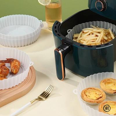 2 ks Opakovaně použitelná vzduchová fritéza Silikonová podložka pro snadné čištění Vhodné pro kulaté podložky pod gril na pizzu Příslušenství na pečení vzduchové fritézy