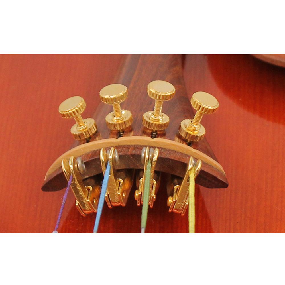 4 PCS Violin Fine Tuners for 4/4-3/4 Violin Alloy String Adjuster Anti Rust Violin Parts