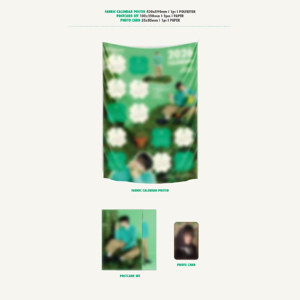 Pre-order CHA EUN WOO 2026 Season's Greetings MD Fabric Calendar Set