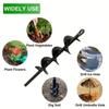 Carbon Steel Auger Drill Bit Black Flower Planting Soil Drill Bits Garden Auger Kit  Grow Flowers