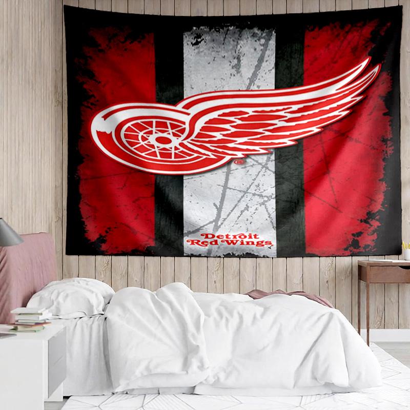 1PC Red Wings Logo Tapestry Accessories Playroom Tapestry, for Bedroom,Livingroom, dormitory Room Wall Decor Fan Birthday Gifts