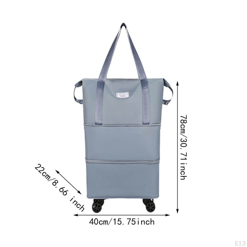 Compact Travel Duffel Bag with Wheels for Easy Transport