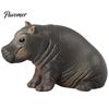 Educational Animal Figure Simulation Hippopotamus Figurine, Lifelike Hippo Statue Sculpture, River Hand Painted Sculpture Horse Model Toy for