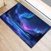 1pc Stunning Aurora Borealis Print Area Rug – Soft, Non-Slip Polyester Carpet with  Crystal Velvet – Perfect for Bedroom,