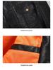 Chaqueta de Cuero para Motociclista con Forro de Terciopelo Otoño/Invierno 2026 para Hombre - Estilo Béisbol Bordado Juvenil de Moda