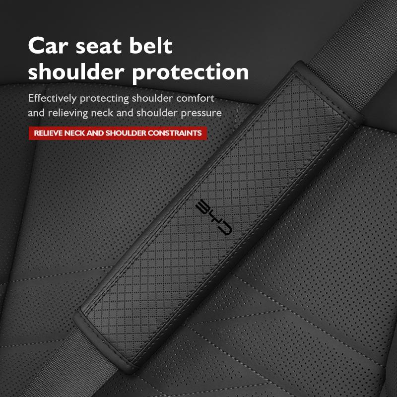 Car Safety Belt Cover Shoulder Protective Pad Anti-slip Pads Auto Accessories For BYD 3 Yuan F3 E6 F0 G3 I3 Plus Ea1 Song Max
