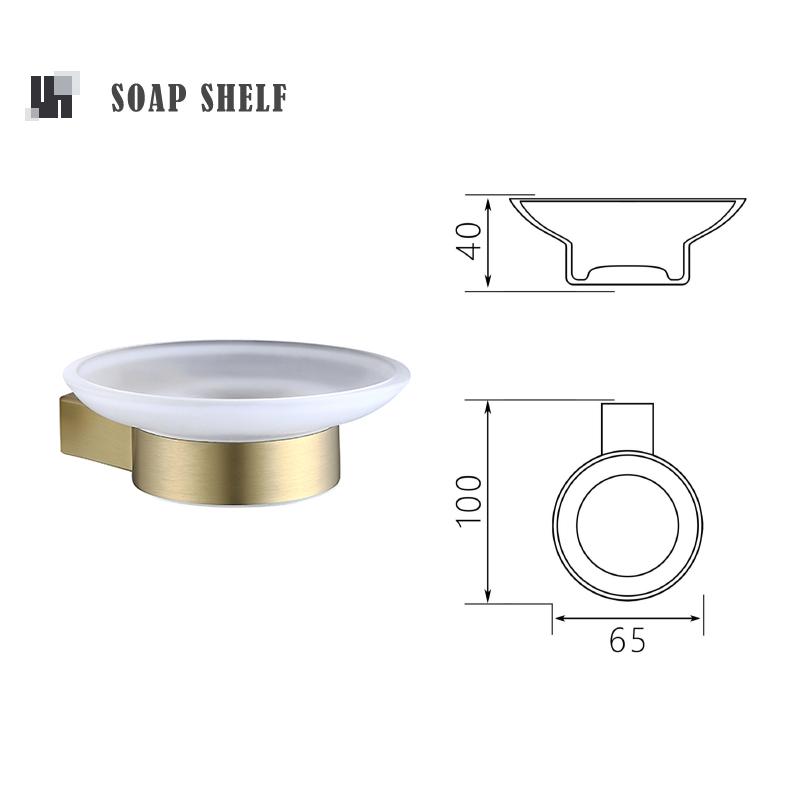 Gold Brushed Bathroom Accessories Hardware Set Toilet Brush Holder Paper Holder Towel Bar Rack Robe Hook Soap Dish Towel Ring