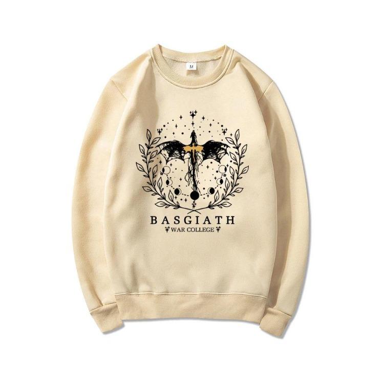 Basgiath War College Fantasy Leser Buchgeschenk Damen Rundhals Pullover Sweatshirt Fourth Wing