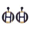 HERMES  H057086FL25  Pierce blue/Brown Buffalo Horn Women