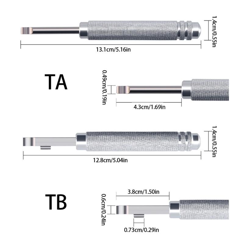652F Professional Watch Case Opener Tool With Precise Blade And Knurled Grip For Smooth Battery Replacement And Maintenance