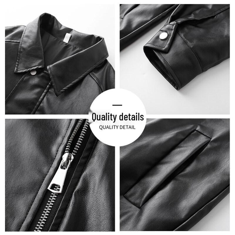 CHOCOOLATEit Men's Loose Fit Autumn Biker Jacket