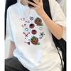 Neues Europäisches Und Amerikanisches Stil Gedrucktes Bequemes Und Atmungsaktives Rundhals Reines Baumwoll-T-Shirt Geeignet Für Sowohl Unisex Als Auch Unisex