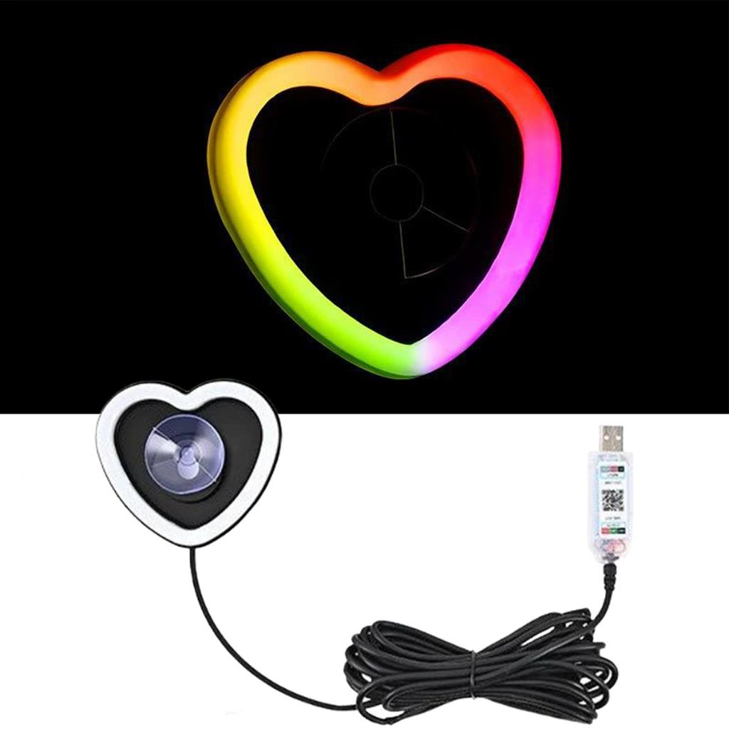 Car Led Lights Interior Suction Cup USB Charging Lighting Inside Car Lights For Family Friends Enthusiast Driving Automotive
