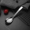 Stainless Steel Soup Spoon with Deep Head Mirror Polished Dessert Eating Spoon Heavy-Duty Tableware for Home Restaurant