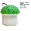 Deformable Mushroom Figurine 3D Printed Slippery Figurine, Rotating Fidget Toy, Twisting Shape Desk Decor for Office and Home Desktop Toy